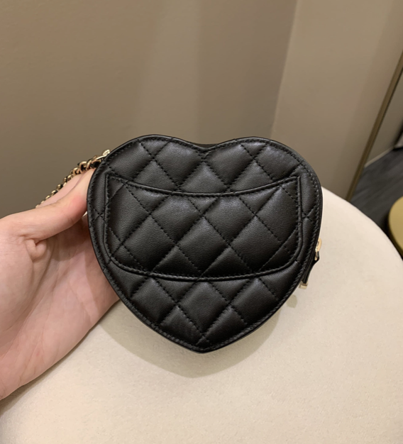 Bolsa Chanel Heart Preto