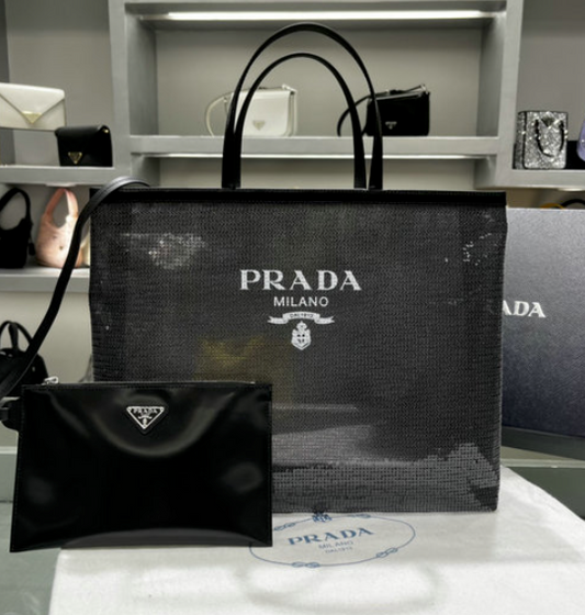 Bolsa Prada Sequined Mesh