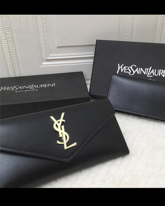 Carteira YSL Longa Fecho Pressão