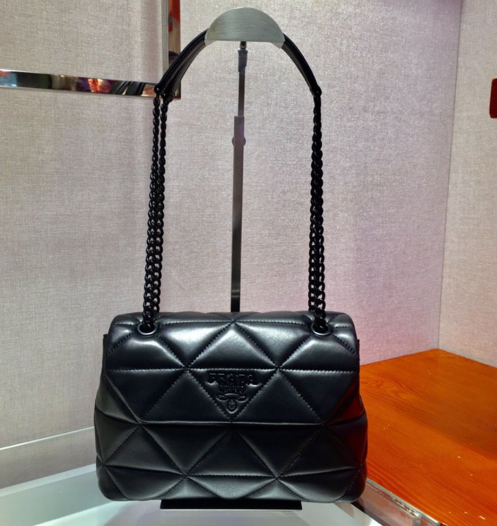 Bolsa Prada Estofada Couro