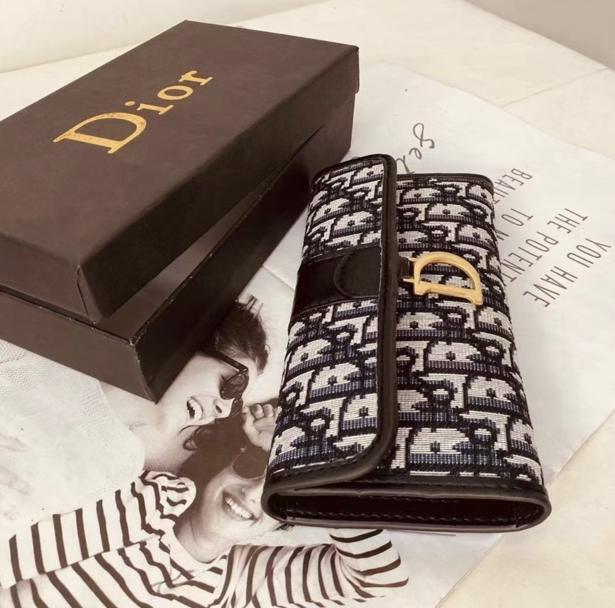 Carteira Dior Estampada