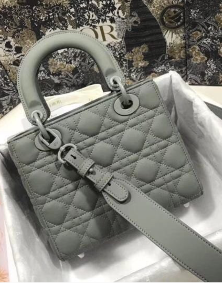 Bolsa Dior Lady Fosco Grey