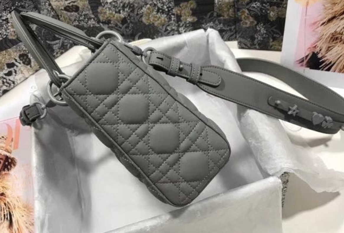 Bolsa Dior Lady Fosco Grey