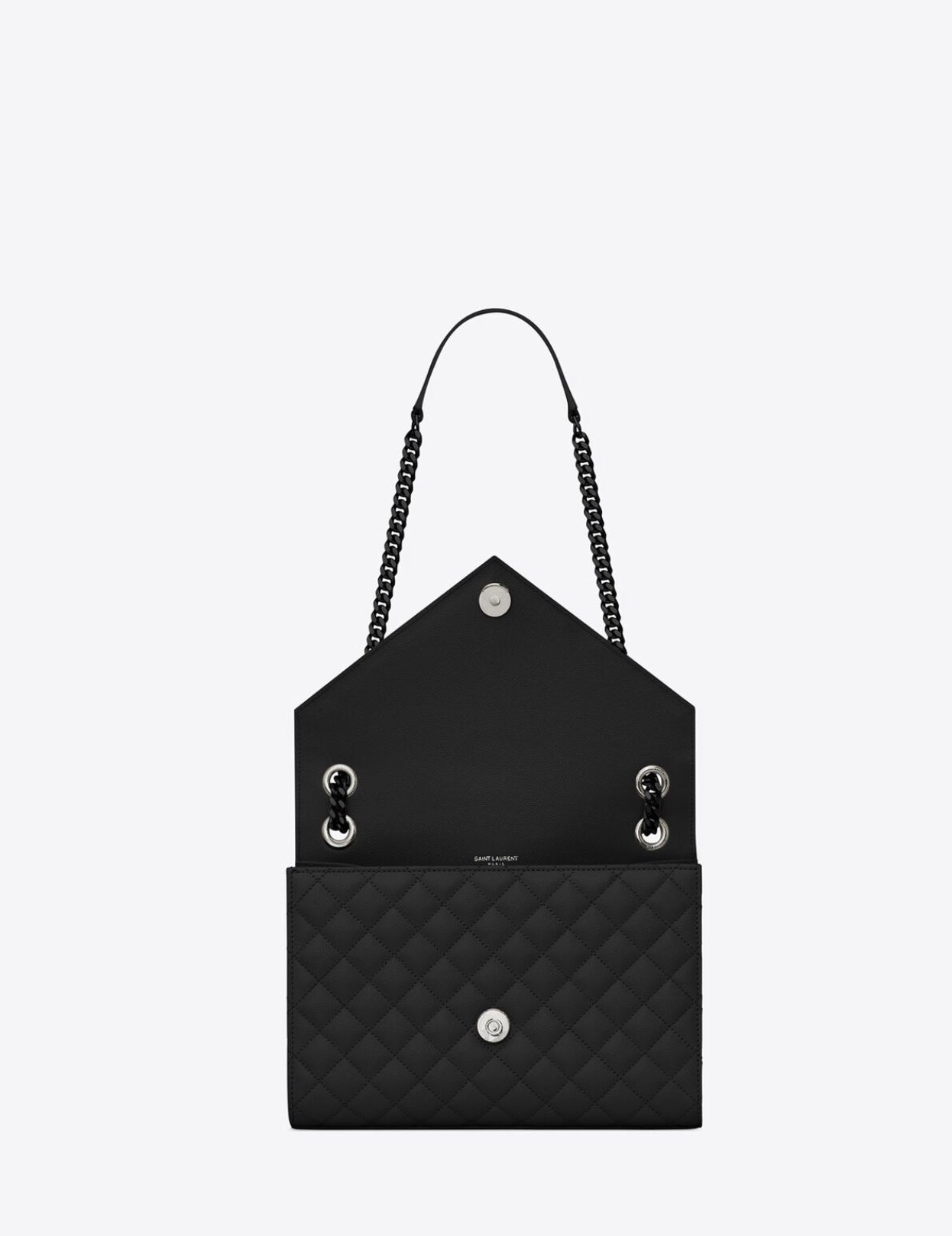 Bolsa YSL Envelope Matelasse Preto