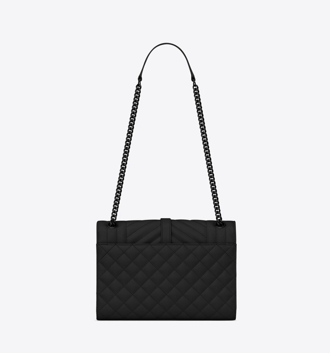 Bolsa YSL Envelope Matelasse Preto