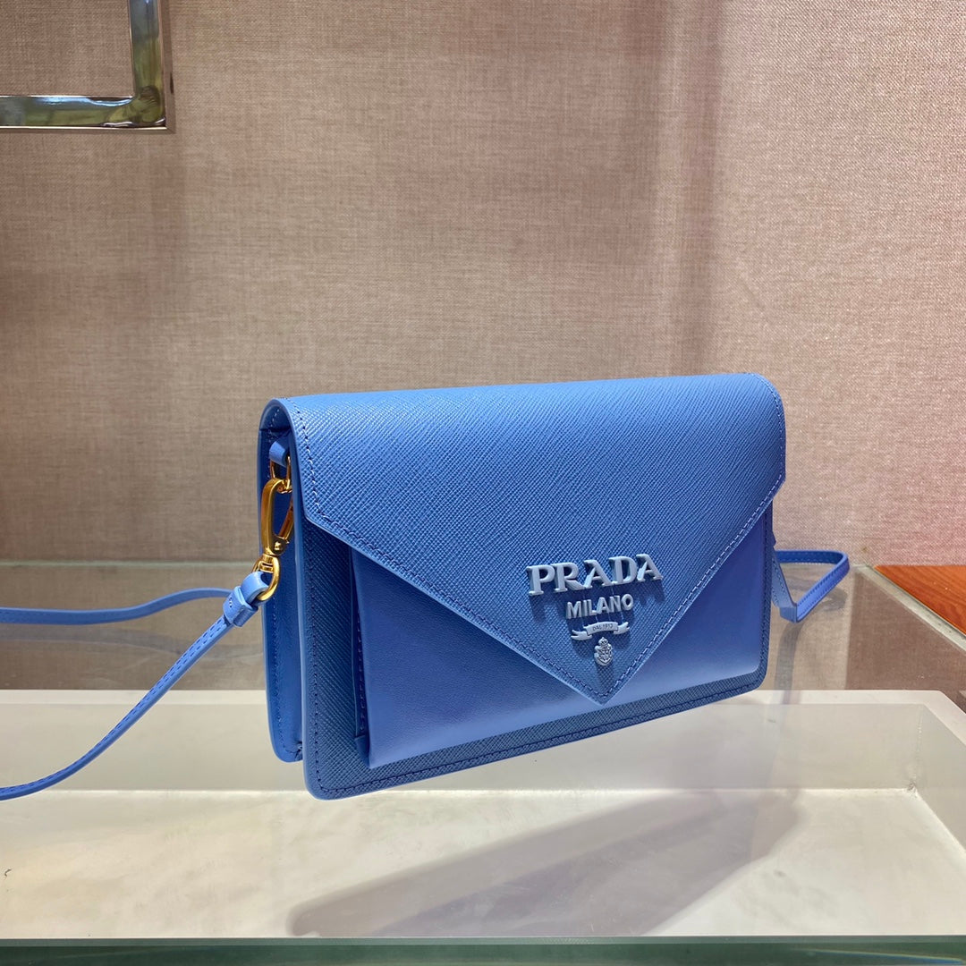 Prada bolsa azul new arrivals